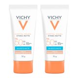 Kit 2 Protetor Solar Vichy Capital Sole Hydra Matte Fps 50 Cor 2.0 30g