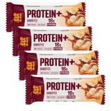 Kit 4 Barra De Proteína Protein+ Banana Brasil Com 16g De Proteína Sabor Banofee Zero Açúcar 50g