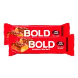 Kit 2 Barra De Proteína Bold Sabor Bombom Crocante 20g De Proteína Zero Açúcar Com 60g