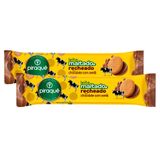 Kit 2 Biscoito Piraquê Leite Maltado Cobertura De Chocolate Com Avelã 85g