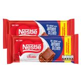 Kit 2 Chocolate Nestlé Classic Ao Leite Com Amendoim 150g