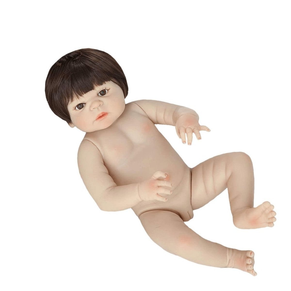 Boneca Bebê Reborn Menina Parece Real Toda Em Silicone 55 Cm