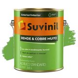 Tinta Suvinil Acrilico Rende &amp; Cobre Mais Capim Limao 3,6l