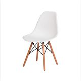 Cadeira Charles Eames Wood Dsw Branca -  Base Madeira