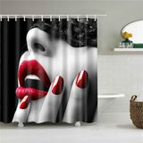 Mulheres Sexy Print Chuveiro Cortina Banheiro Cortina Funny Fabri