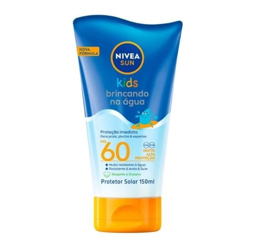 Protetor Solar Infantil Nivea Sun Kids Fps 60 Com 150ml