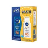 Kit Protetor Solar Nivea Sun Fps 50 Protect&amp;hidrata + Sensitive Kids Fps 60 100ml