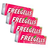 Kit 4 Bala Freegells Sabor Morango Drops 27,9g