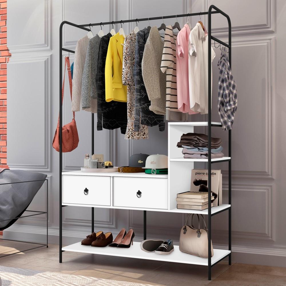 Guarda Roupa Closet Industrial Modulado Mazzaro - Branco