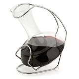 Decanter De Vinho De Vidro Com Suporte 900 Ml Decantador Aerador Adega Bar Wine Fácil De Servir