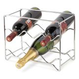 Adega Para 6 Garrafas Vinho Champagne Espumante Bar Casa Organizador Decorativa Bancada Alto Padrão Qualidade Forma Inox