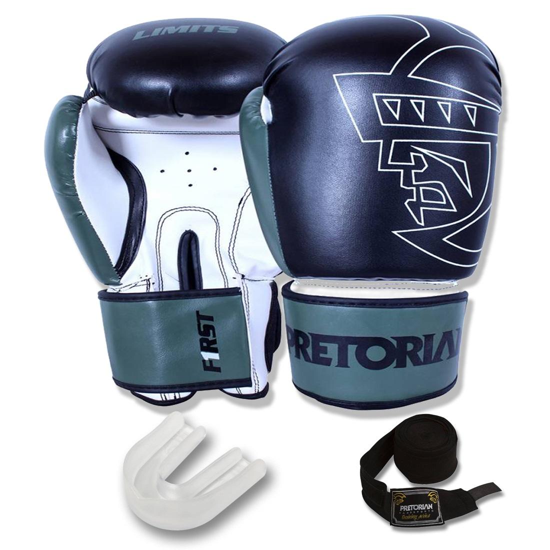 Kit Boxe/muay Thai Pretorian First - Preto / Militar
