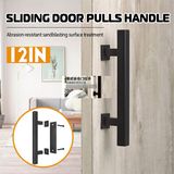 Porta De Correr Do Celeiro Flush Pull Door Handle Hardware Set Matte