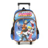 Mochila De Carrinho Boruto Azul - Preto