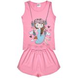 Conjunto Infantil Menina Balanço Rosa