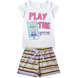 Conjunto Infantil Menina Play Branco