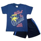 Conjunto Infantil Menino Azul Marinho - M&amp;d Modas