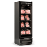 Refrigerador/expositor Vertical Conveniência Cerveja E Carnes Gcbc-45 Lb Pr All Black - Preto 445 L Frost Free Led Perimetral - Gelopar 220v Gelopar