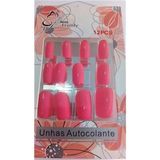 Unha Postiça Autocolantes Vermelho 12unid Miss Frandy