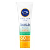 Protetor Solar Facial Nivea Sun Beauty Expert Controle De Oleosidade Fps 60 Cor Média 50g