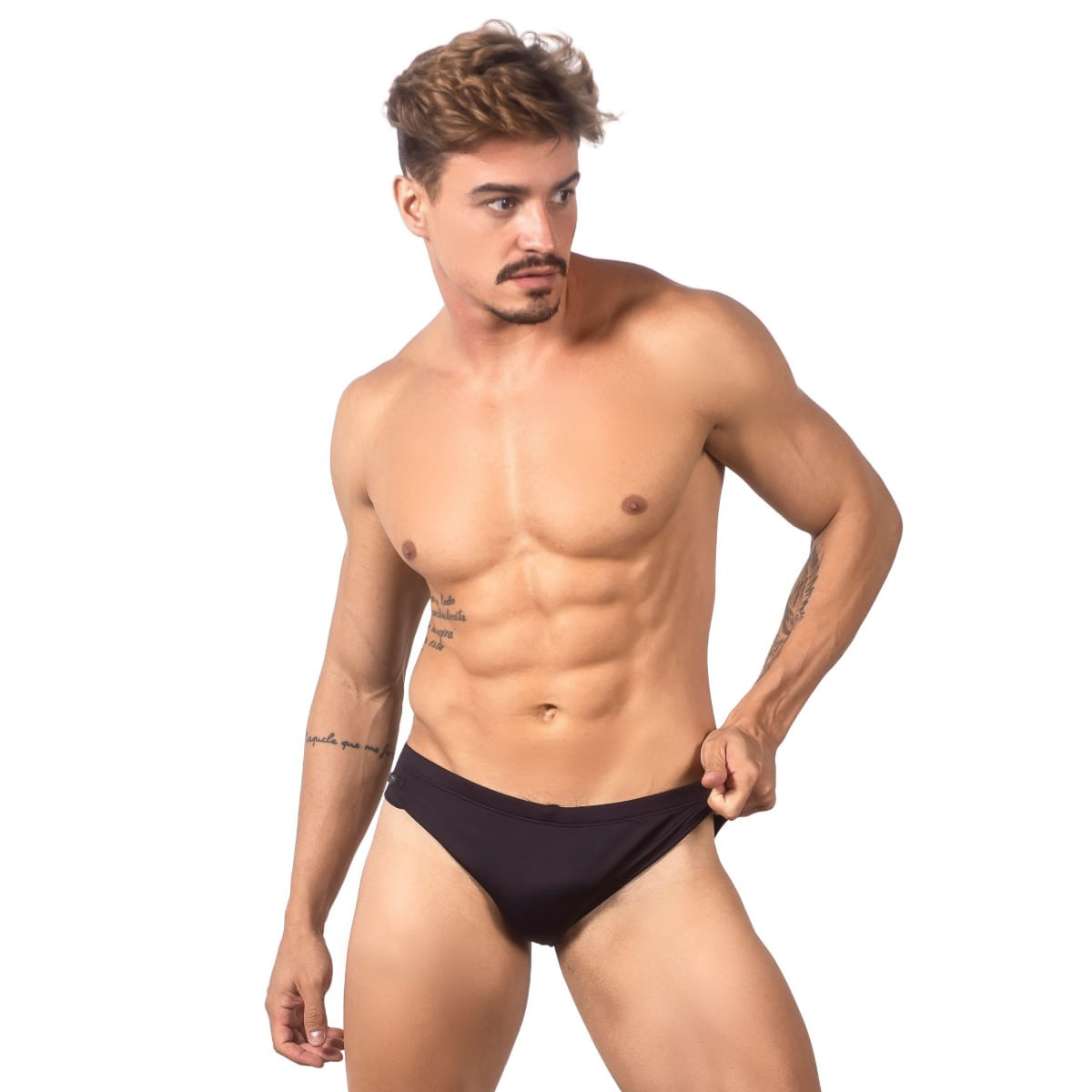 Sunga Preta Cavada J Wilas Beachwear