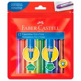 Canetinha Vai e Vem 12 Cores Faber Castell