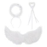 1 Conjunto De Fantasias De Asas De Penas De Anjo - Halloween