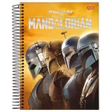 Caderno Espiral Universitário Capa Dura 1 Matéria Capa Mandalorian 80 Folhas 4 Modelos de Capa Jandaia