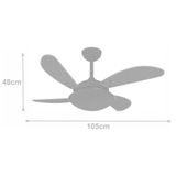 Ventilador Volare Fly Branco 220V e Controle Remoto