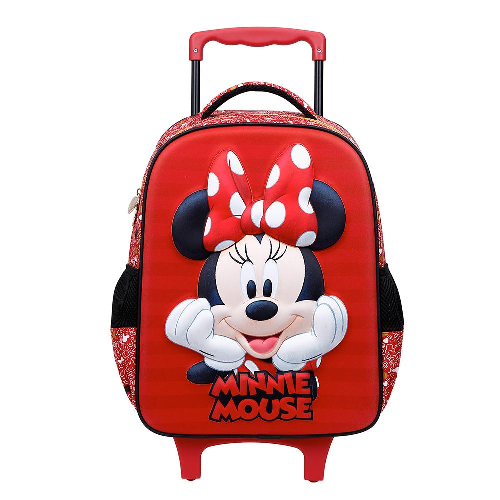 Mochila De Rodinhas Xeryus 16 Minnie Se Vermelho