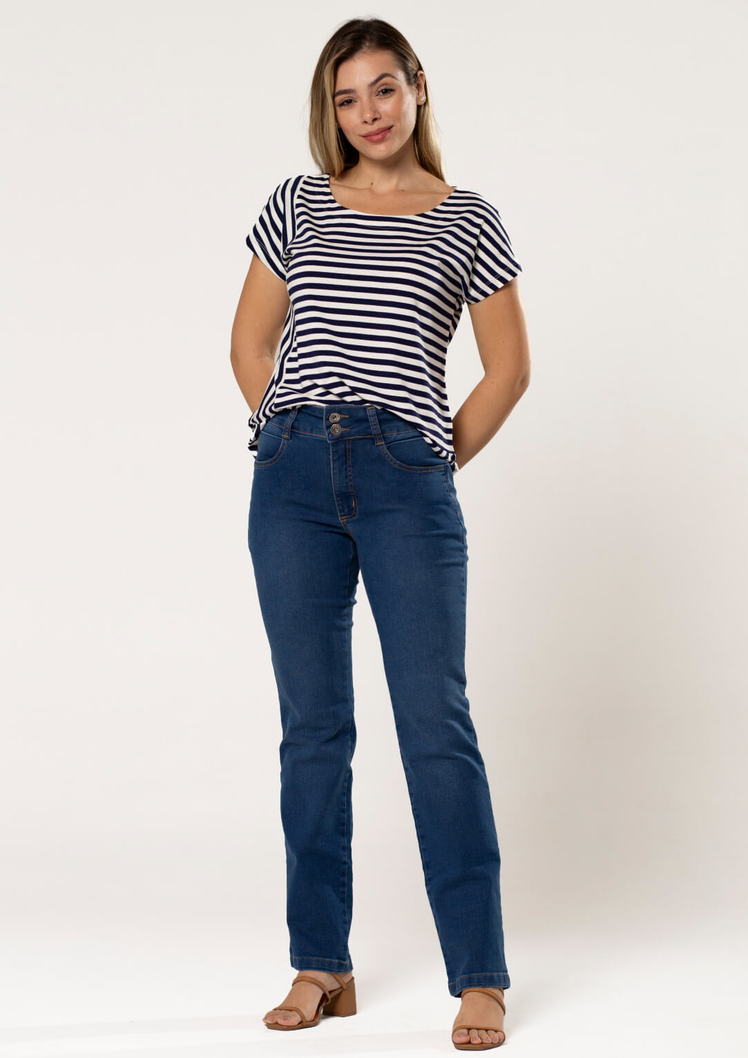 Calça Jeans Básica Azul Claro | Pau A Pique Jeans Claro - 44