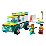 Lego Lego City - Ambulância De Emergência E Snowboarder