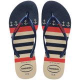 Chinelo Havaianas Feminino Slim Nautical 39/0 Marinho Par