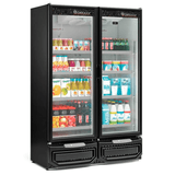 Refrigerador/ Expositor Vertical Conveniência Gcvr-950 Pr - Preto 957 Litros Iluminação Led - Gelopar 220v Gelopar