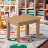 Mesinha Infantil Madeira Maciça 88x67 Nogueira Sion Shop Jm