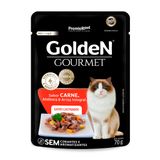 Ração Úmida Golden Gourmet Para Gatos Castrados Carne 70g