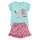 Conjunto Infantil Menina Be Bear Verde Água