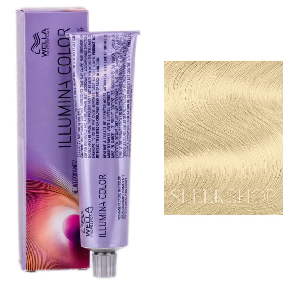 Cor De Cabelo Wella Illumina Permanent Cream Dye 10 Lightest Bl