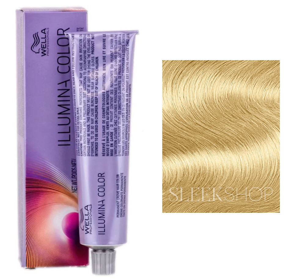 Cor De Cabelo Wella Illumina Permanent Cream 10/38 Lightest Gol