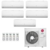 Ar-condicionado Multi Split Inverter Lg 48.000 (4x Evap Hw 9.000 + 1x Evap Hw 12.000) Quente/frio 220v