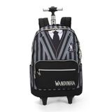 Mochila De Carrinho Wandinha Gravata Preta