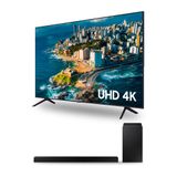 Samsung Smart Tv 75 Polegadas Uhd 4k 75cu7700 2023 + Soundbar Hw-a555/zd Combo