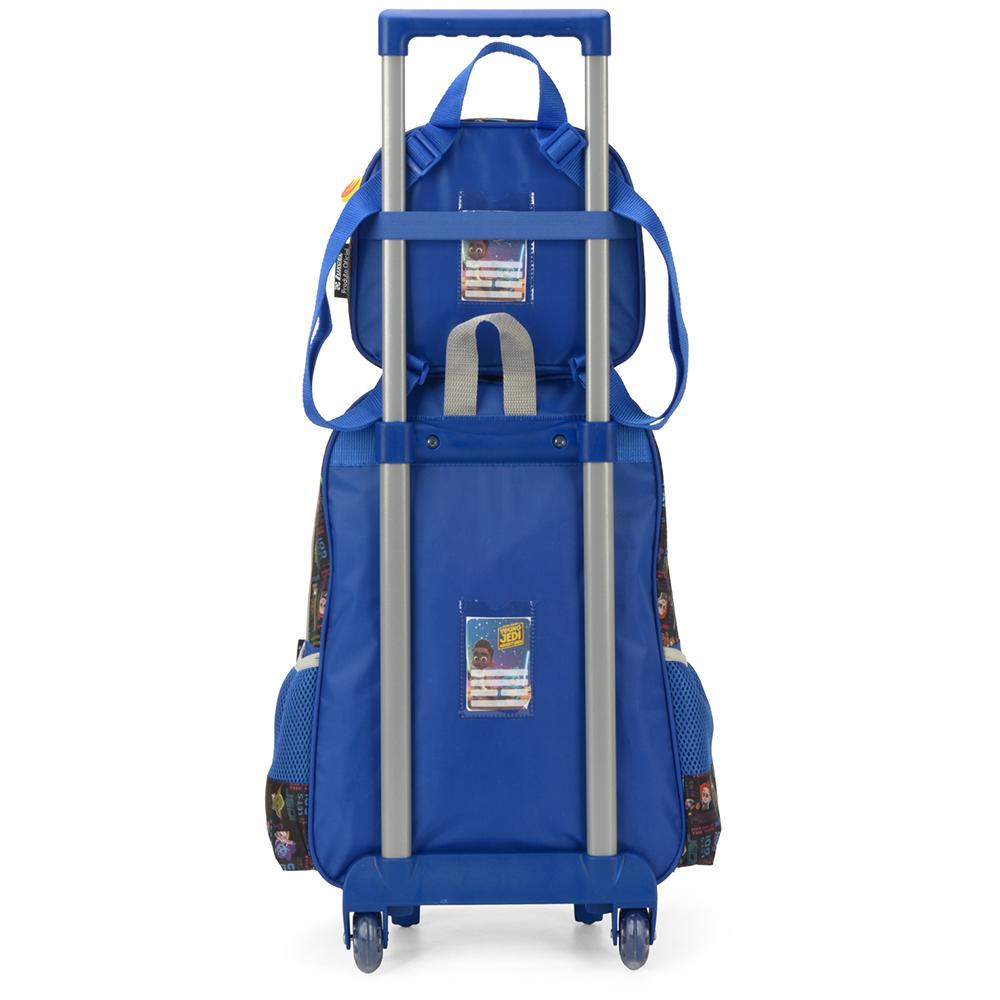 Kit Mochila De Rodinhas E Lancheira Luxcel Star Wars Azul - Carrefour