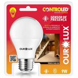 Lampada Inteligente Ourolux Controled Sensor De Presenca 9w 2,7k