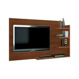 Painel De Parede Para Tv Mdp 15mm 4 Prateleiras 1,36m - Cinamomo