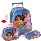 Kit Mochila Infantil Disney Encanto Rodinhas Tam G Lancheira