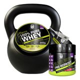 Kit 1x Whey Protein Puro 900g + Black Pré-workout 120g - Wod Doce De Leite/frutas Vermelhas