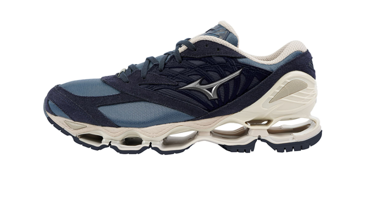 Tênis Mizuno Wave Prophecy Ls Azul E Branco