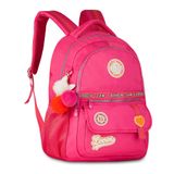 Mochila Rebecca Bonbon College Soft De Costas Rosa
