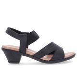 Sandalia Usaflex Salto Bloco Preto 036